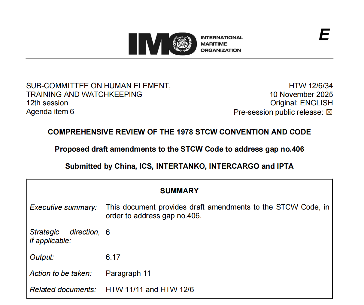 中国船东协会促成中国联合多个国际组织向IMO提交重&hellip;